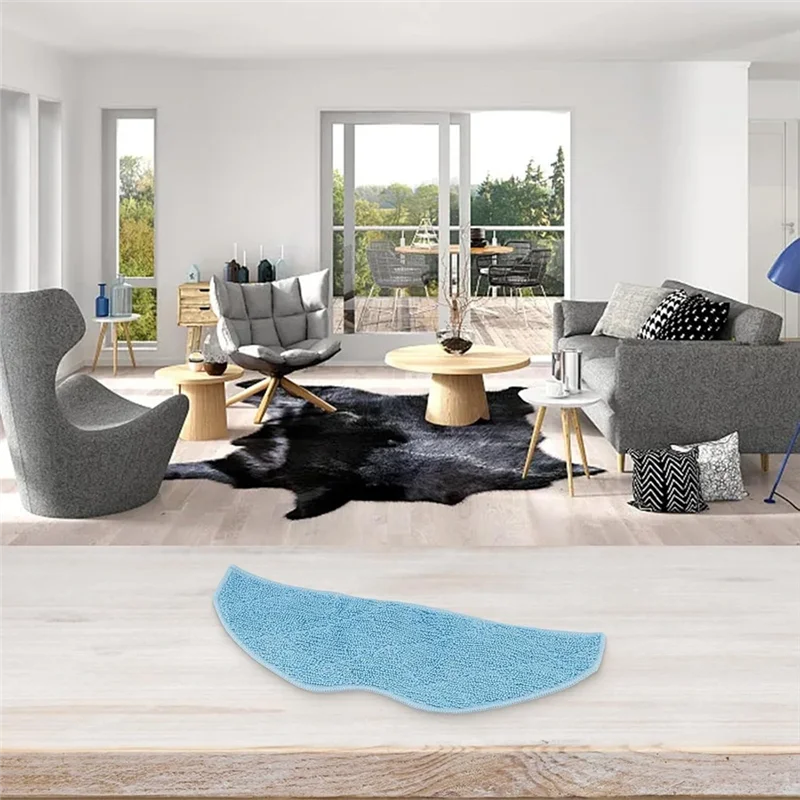 N89R 10 قطعة قماش ممسحة لـ EZVIZ RE4 /RE4 Plus/RE5 /RE5 Plus ملحقات المكنسة الكهربائية وسادات ممسحة من الألياف الدقيقة قابلة للغسل