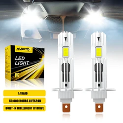 AUXITO H1 LED Canbus Headlight Bulb for Ford focus fiesta Honda Peugeot H1 LED 12V Fanless 6500K Super Bright H1 Lamp Fog Light