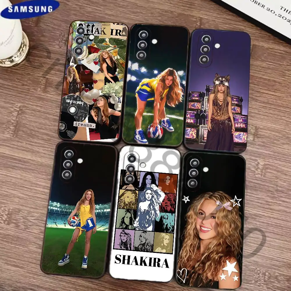 S-Shakira Phone Case for Samsung Galaxy S21 22 23 S24 25 26 Ultra Plus FE Lite Silicone Bumper