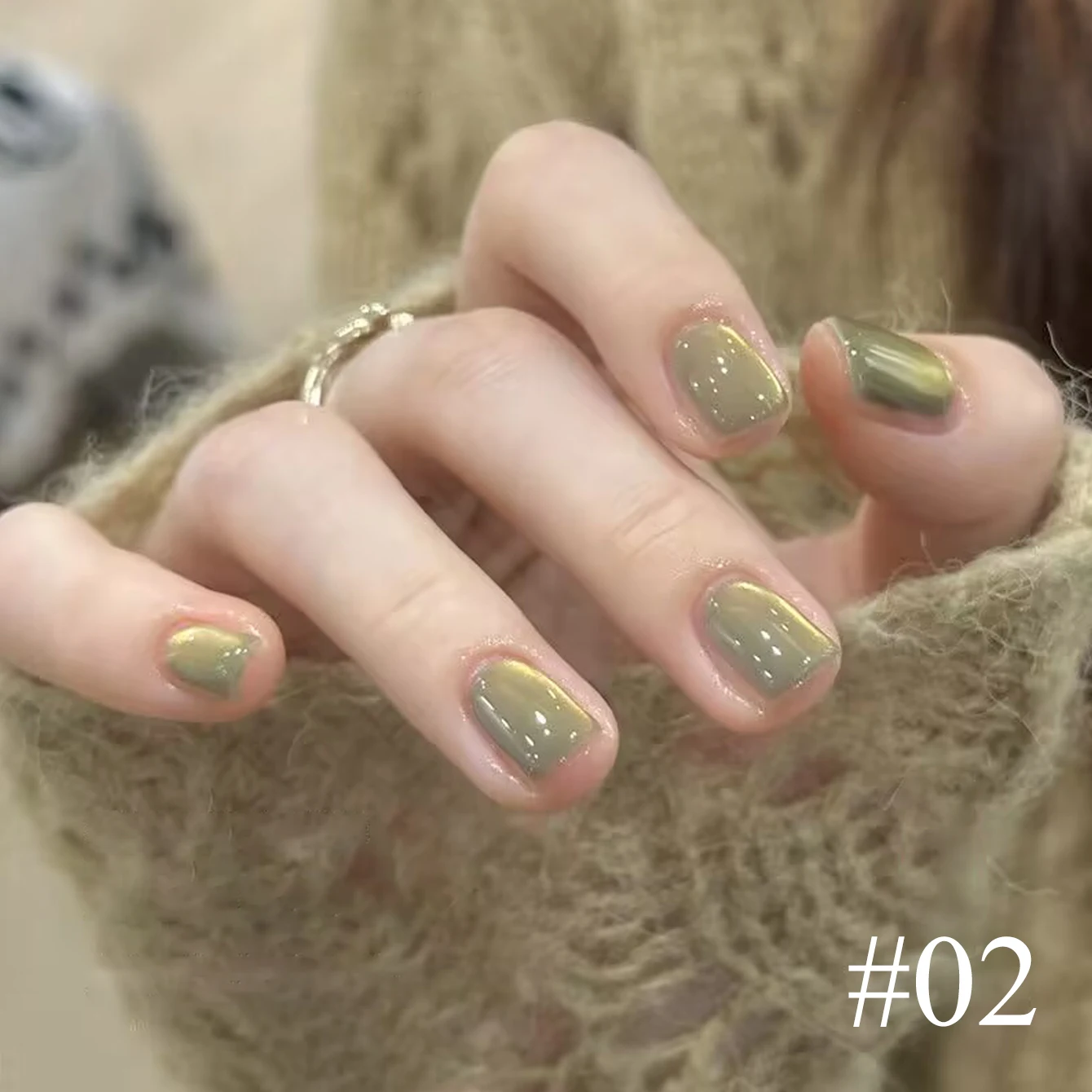 TC 10ML 1-6Pcs Gilded Sunset Cat Eye Gel Nail Polish 2026 New Pop Color Golden Glass Bead Nail Gel For Women And Girls
