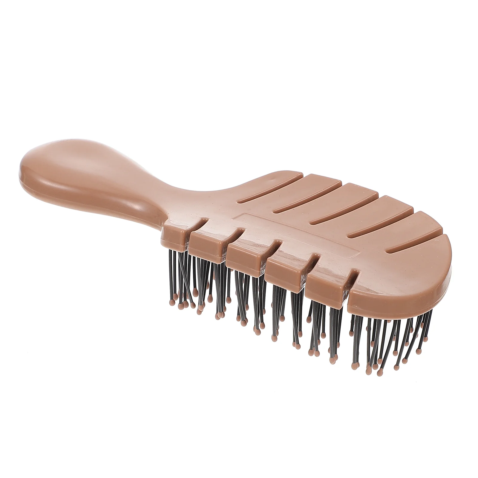 หวีป้องกันผมแตกหักแปรงนวดหนังศีรษะ Abs Creative แบบพกพาขนาดเล็ก Hairdressing