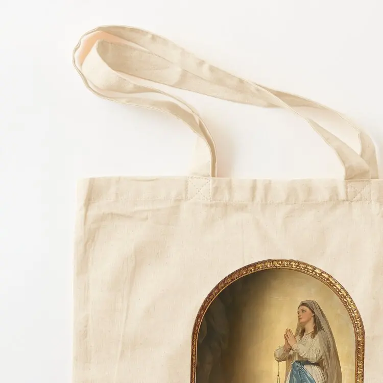 Our Lady of Lourdes (Painting by Ciseri) Tote Bag large tote bag Canvas bag for women tote woman Women's bags