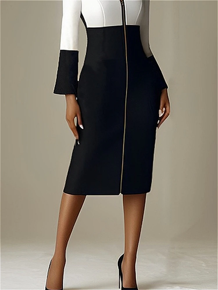 Vestido Midi Ajustado con Cier - Women Formal Wear H&M reseña y precio
