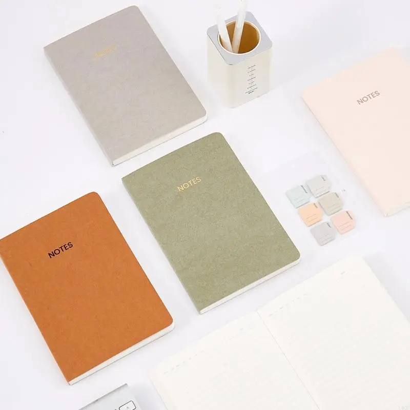 Notebook Y4QF Bìa cứng 160 trang xếp hàng bằng da Tạp chí Đại học trị Notebook 140x200mm để viết ghi chú ghi nhật ký ghi chú