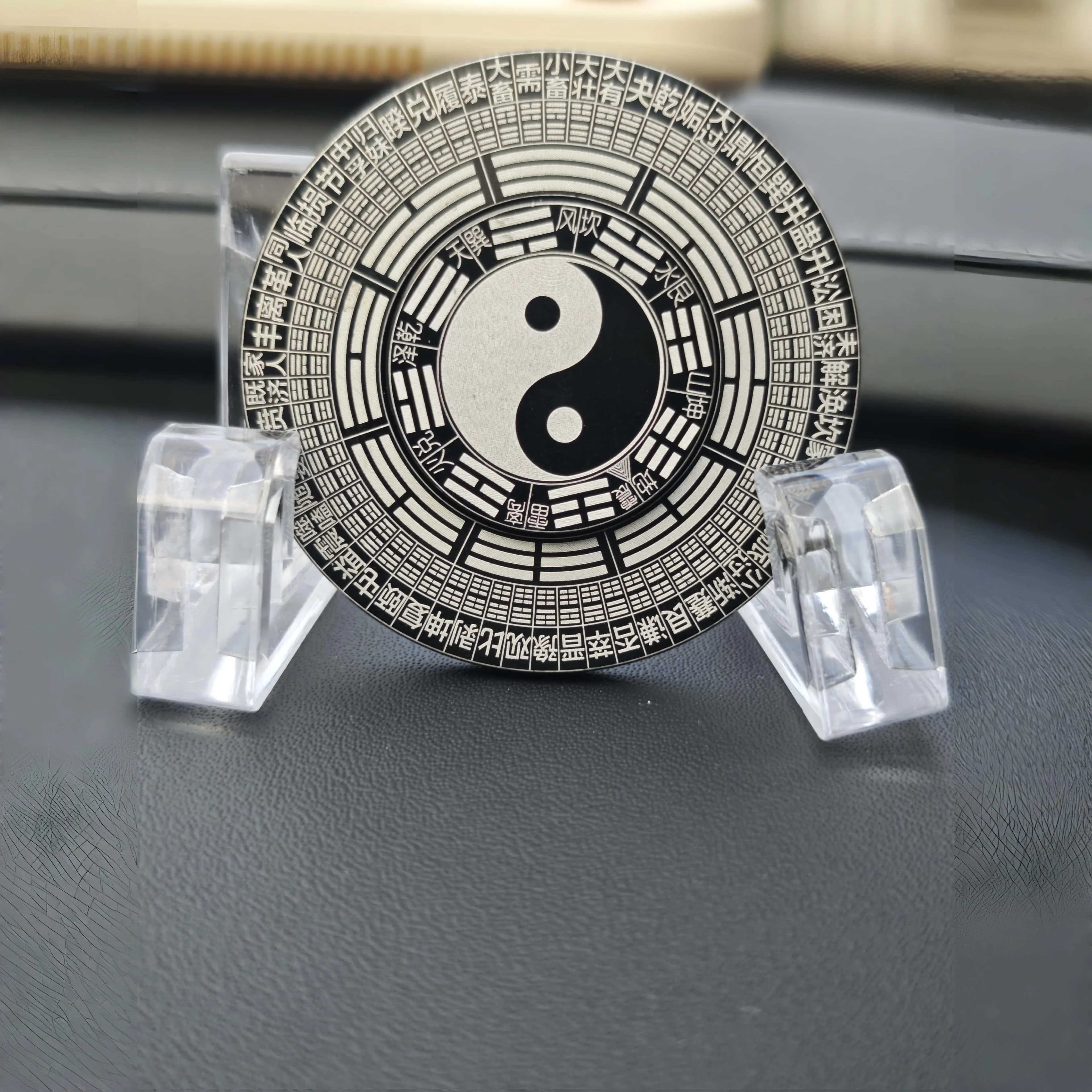 6 سنتيمتر فنغ شوي البوصلة تململ سبينر جميع المعادن سبائك الألومنيوم يدور لمدة 4 دقائق الصينية تتجه ماجيك لعبة لتخفيف الضغط الرجعية سطح المكتب حلية الإبداعية هدية #2