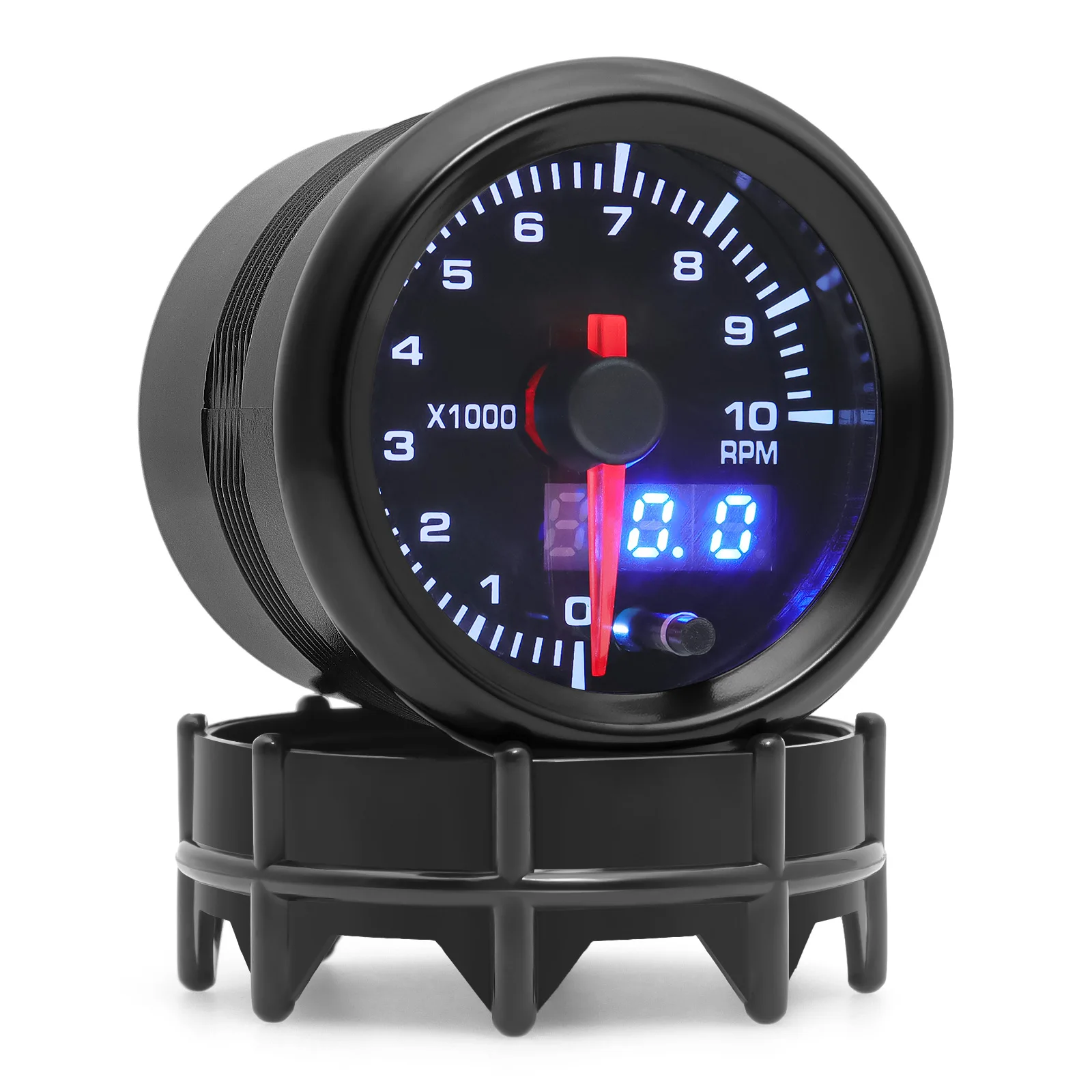 Digital 0~10000 RPM Tachometer Pointer 7 Color Light 2