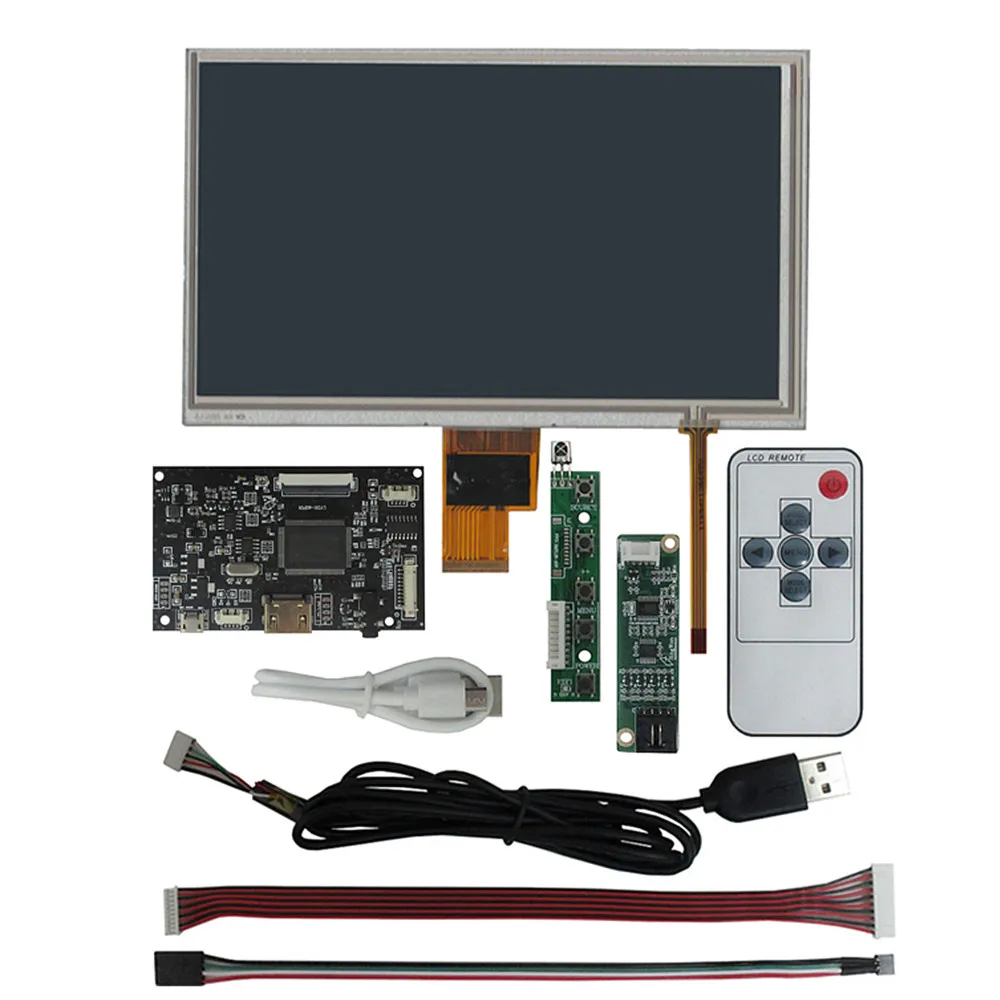 Pantalla LCD de ZJ080NA-08A de 8 pulgadas, Panel digitalizador de pantalla táctil, Kit de Monitor DIY, tablero de Control de controlador, Audio, Compatible con HDMI