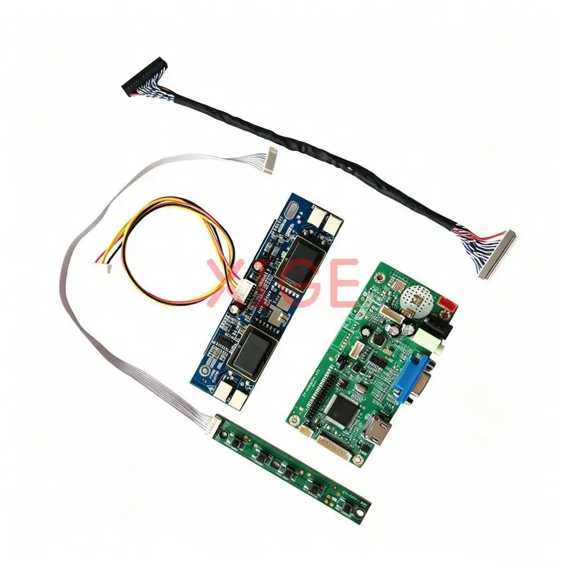 

For HSD220MKW1 LM220WE3 LM220WE1 M220Z1 Display Drive Controller Board Kit DIY VGA+HDMI 30 Pins LVDS 4-CCFL 1680*1050 1680x1050