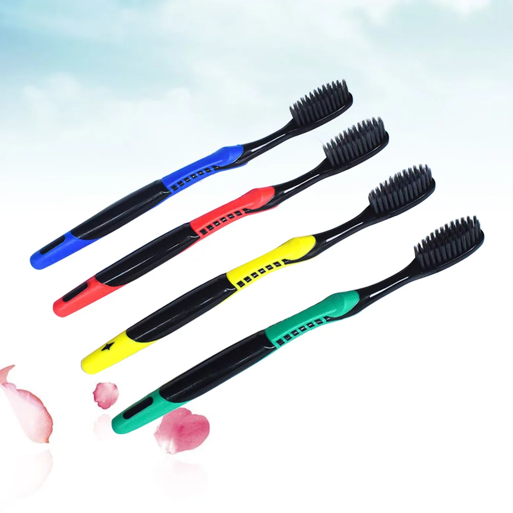 

8Pcs Soft Bristle Toothbrush Set Bamboo Charcoal Heads Ergonomic Design for Effective Plaque Removal Oral Health Care Toothbrush