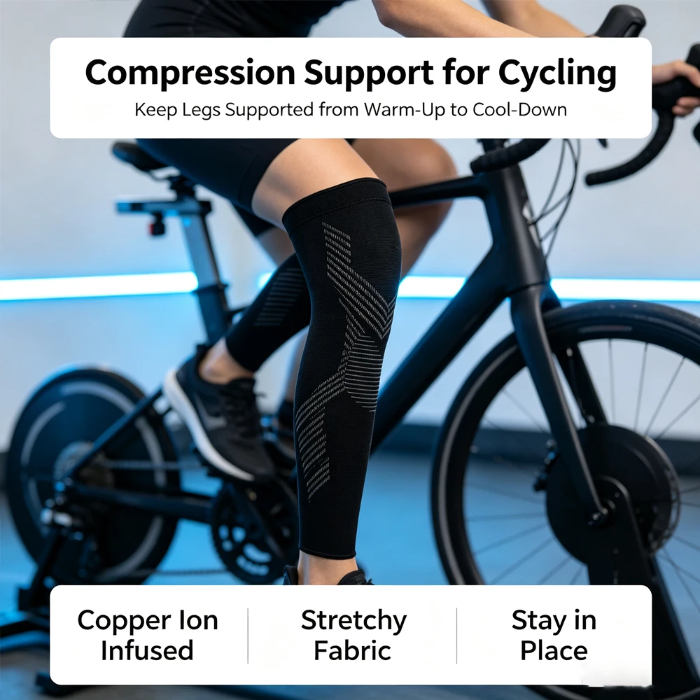 1/2PCS Lange compressiebeenhoe - Compression Sleeve Calf recensie en prijs