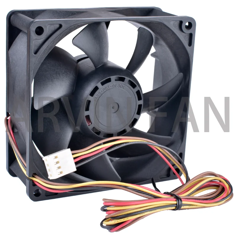 COOLING REVOLUTION-ventilador de gran volumen de aire, 9cm, 9238, 9038, 90mm, 12V, 1.1A, 4 cables, 4 pines, PWM, doble rodamiento de bolas, 9G0912P1G10