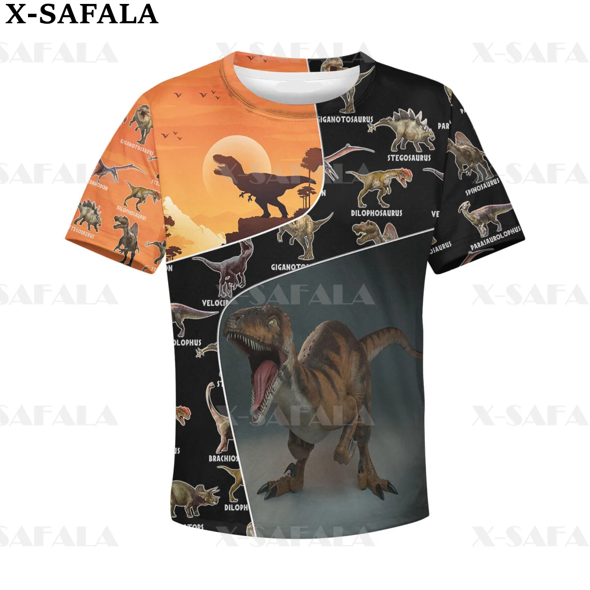 

Surfing Dinosaur Fossils Kids Boys 3D Print T Shirt Short Sleeves Tops Girls Children Clothing Summer Tee Toddler Clothes-17