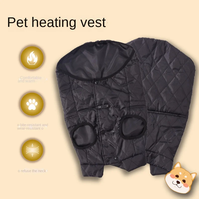 Cross border pet heating suit, winter insulation heating suit, dog vest jacket, cat smart electric heating suit