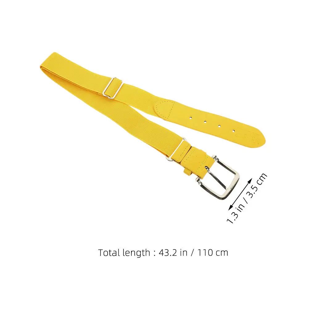 1Set Elastic Sports Baseball Belt Adjustable Faux Softball Belt Men Women Youth Outdoor Activity Uniform