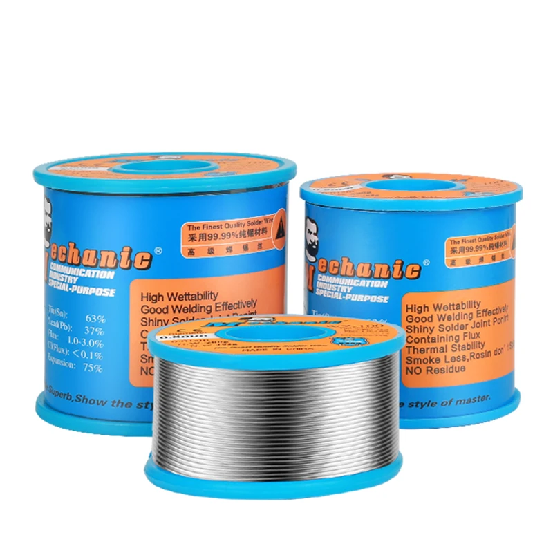 

MECHANIC WZ100 200g Rosin Core Solder Wire 200g 0.2/0.3/0.4/0.5/0.6/1.0mm Low Melting Point Welding Tin Wire BGA Soldering Tools