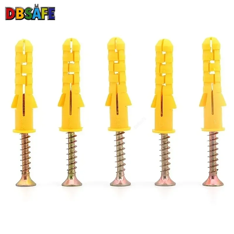 10/40sets Heavy Duty Drywall Anchor Screw Assortment Kit M6 M8 Galvanized Steel Fasteners Home Renovation Construction Projects