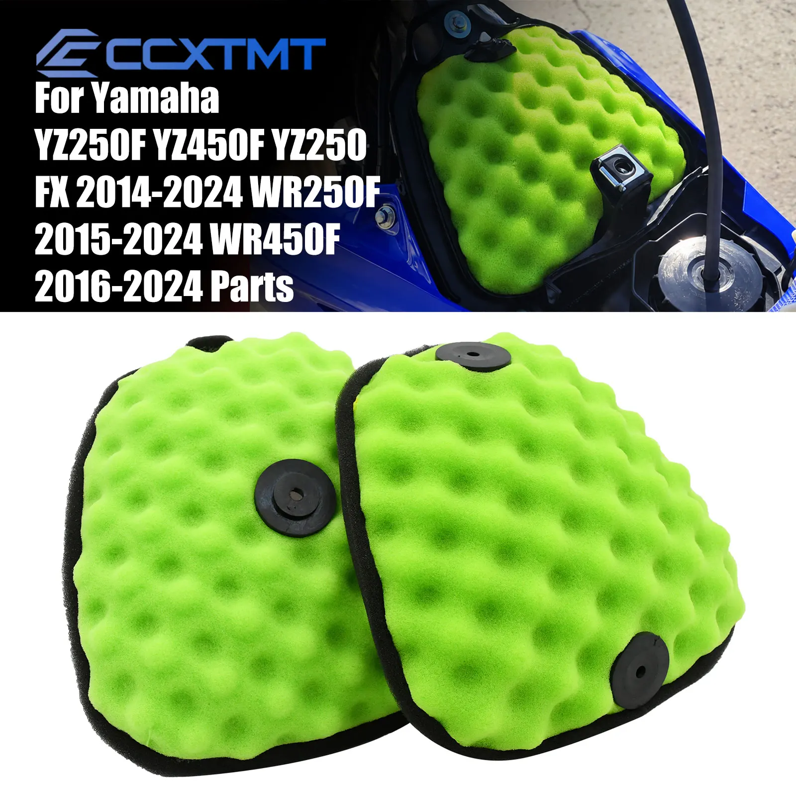 Motorcycle Foam And Sponge Air Filter Core For Yamaha YZ250FX WR250F WR450F YZ250F YZ450F YZ WR 250FX 2014-2024 Universal Parts