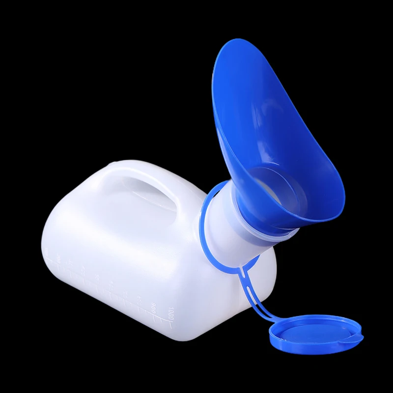 New【1000ML Unisex Urinal Mobile Toilet Pee Storage Tool Large Capacity Journey Urinal Pee Bottle Thicken Car Travel Bottle】