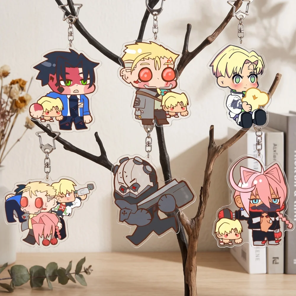 Cyberpunk Edgerunners Acrylic Keychain Anime Phone Strap David Martinez Adam Smasher Chibi Bag Pendant Itabag Decoration Gift