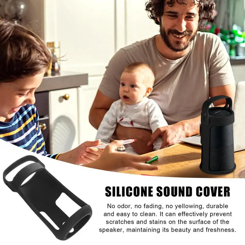 Smart Speaker Carrying Box Wireless Speaker Case For Bose Sound Link Revolve Shockproof Protector Silicone Dustproof Storage Bag