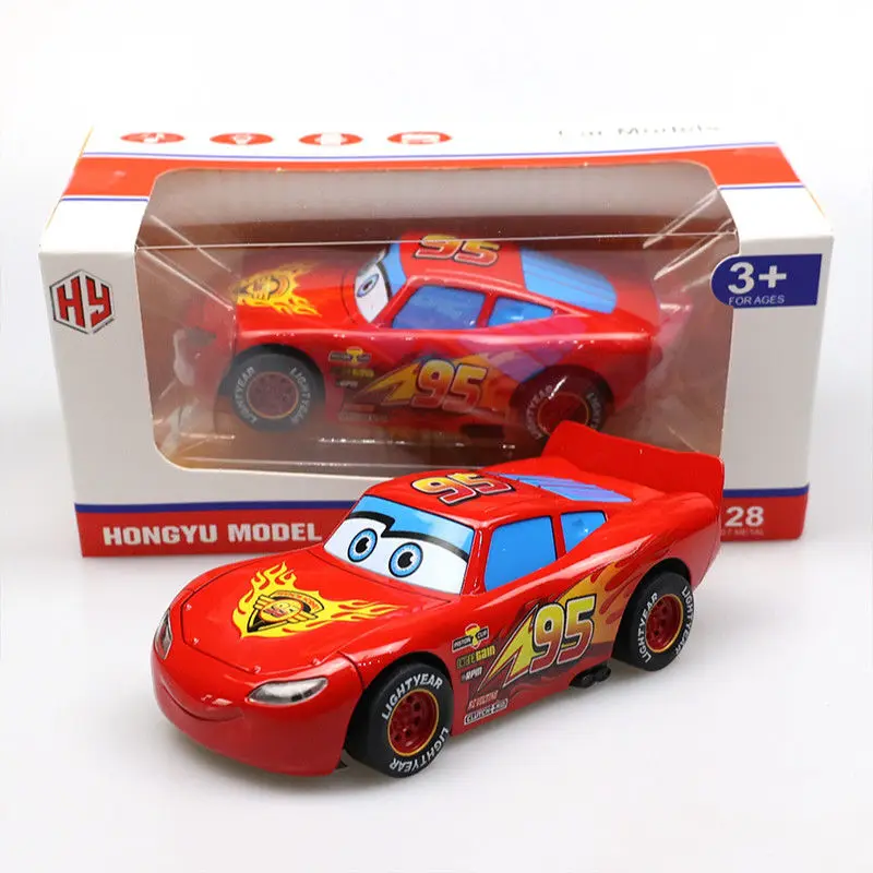 

Автомобиль Disney Pixar 3, большой сплав McQueen, звук и свет, 1:32, металлический литой автомобиль, подарочная коробка, игрушки, детские праздничные подарки