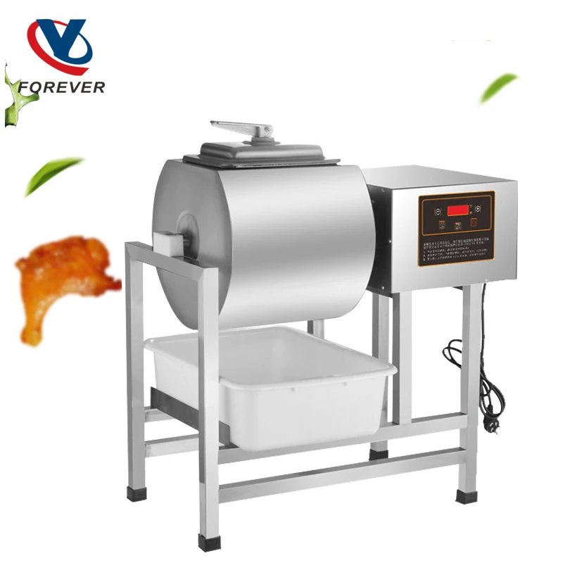 Máquina de marinar al vacío para tiendas comerciales de pollo frito, amasadora automática computarizada y máquina de marinar Kimchi de 22kg
