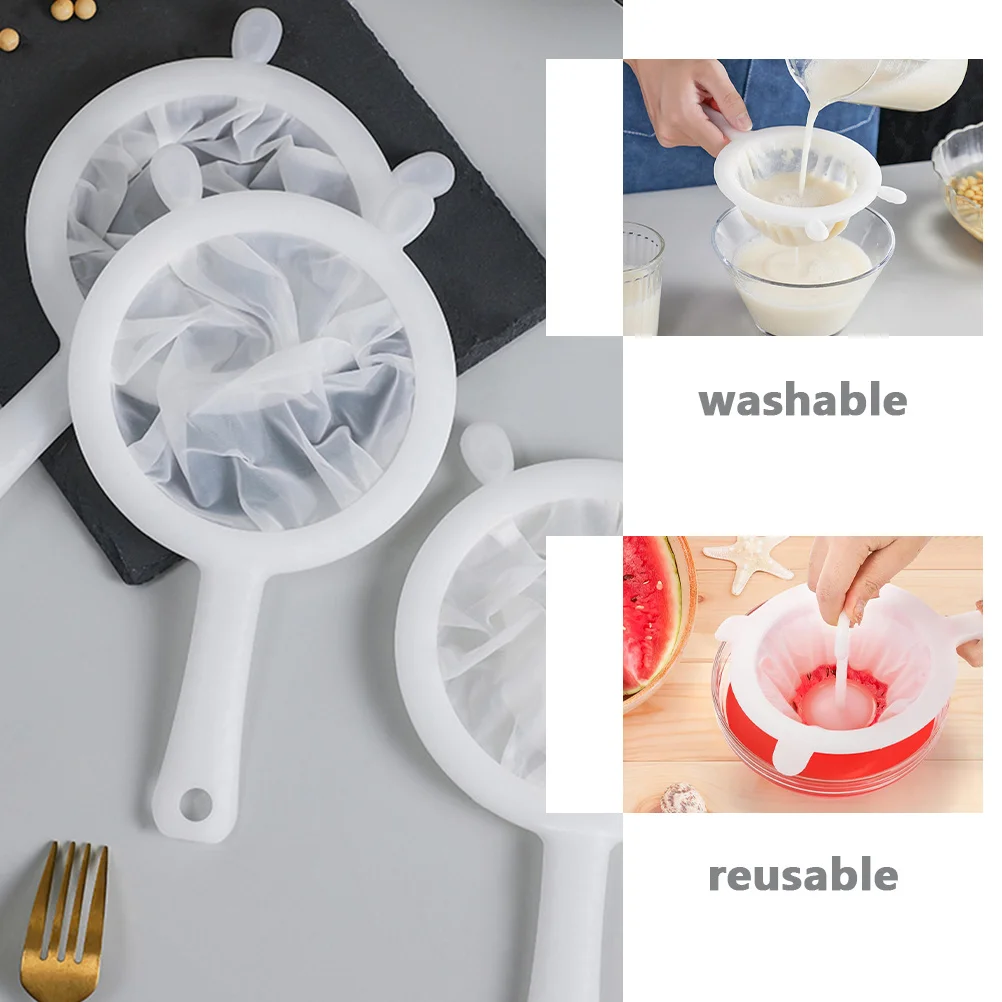 

1Set Kitchen Mesh Strainer Multipurpose Soybean Milk Juice Filter Fine Mesh Filter Tool for Coffee Yogurt