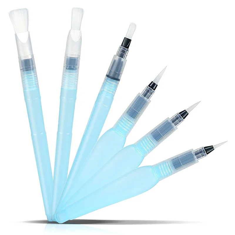 3/6 Large-capacity Refillable Water Brush Ink Pen for Water Color Calligraphy Drawing Illustration Painting writing brush