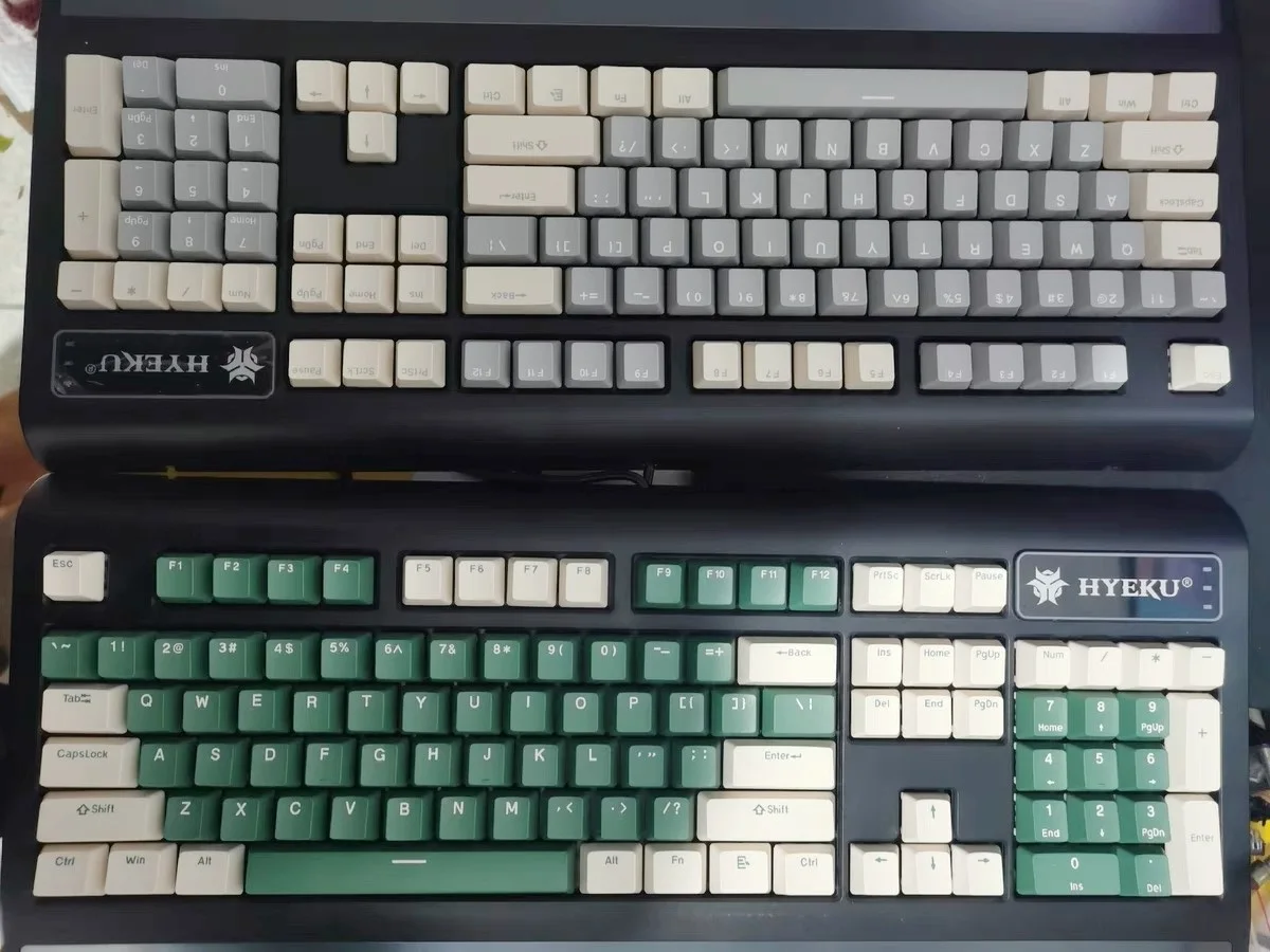 Keycaps PBT 104 Keys OEM Profile Dual Color Injection Molding Process Spherical Keycap For Cherry MX Switch