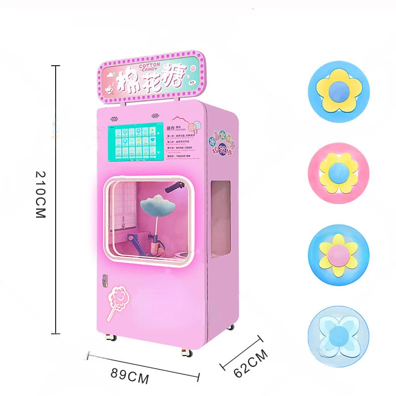 Commercial Cotton Candy Floss Vending Machine Gas Operated Small Machine Cotton Candy Maker