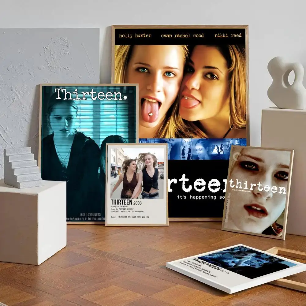 T-Thirteen Poster Self-adhesive Art Waterproof Paper Sticker Coffee House Wall Decor