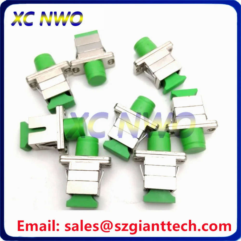 FC/APC-SC/APC Hybrid SingleMode Simplex Metal Type Fiber Optic Adapter/Coupler,SM FC/APC-SC/APC Female Fiber Adaptor