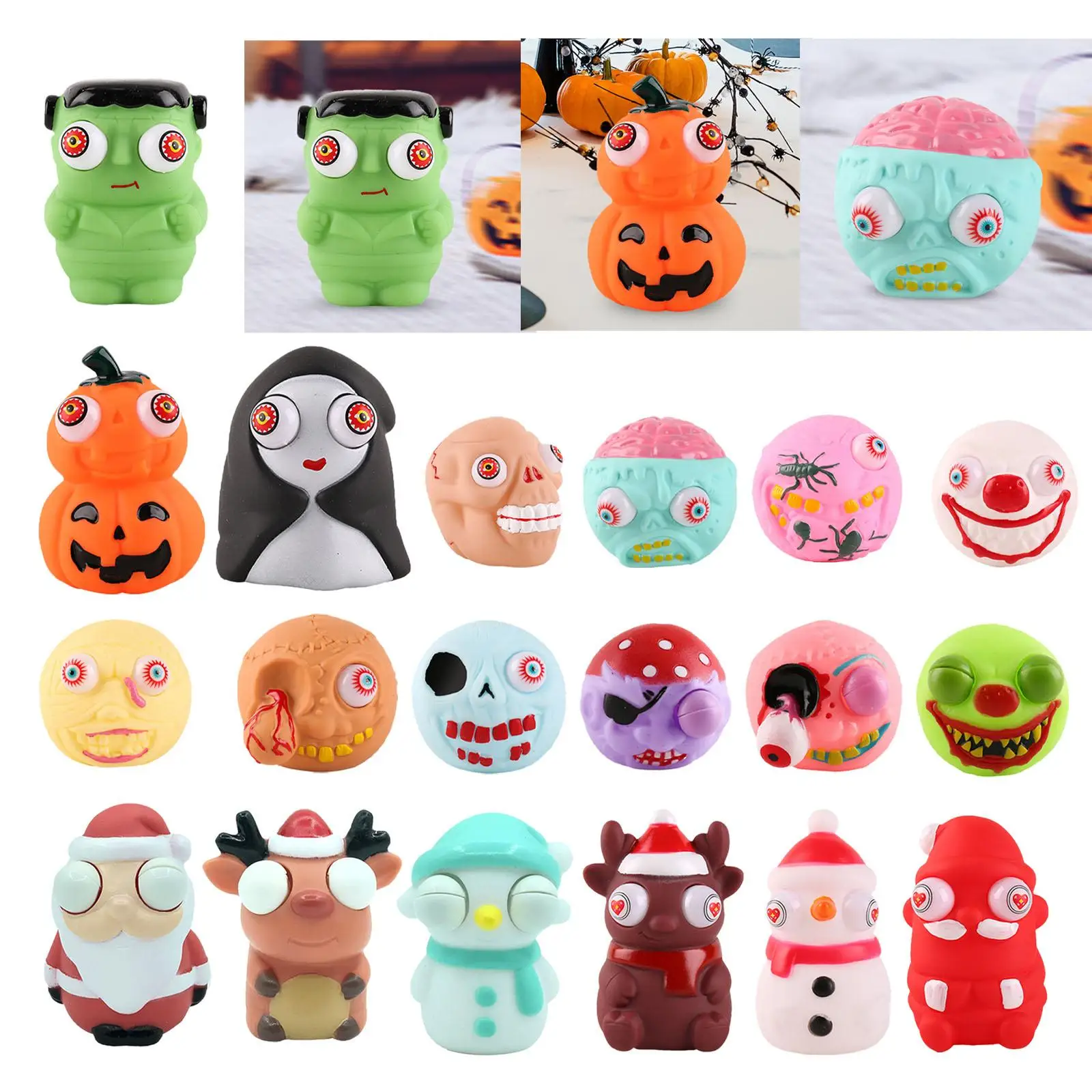 Olho popping brinquedo festa favor brinquedo de descompressão explosão para fora olhos squeezy brinquedo decoração de halloween para adultos crianças aniversário