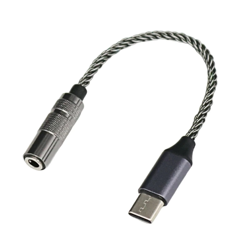 

USB C to 3.5mm Sound Cable Headphone Female Cord Car Auxiliary Cable Type C Cord Heavy Duty Headphone Stereo Adapter