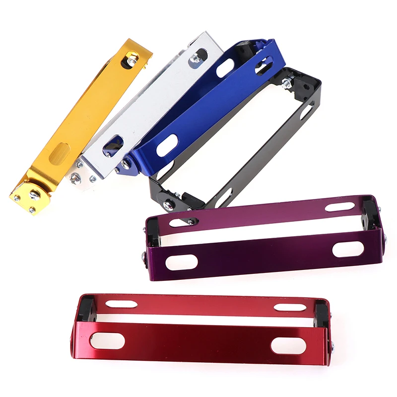 Aluminum Universal Motorcycle Adjustable Angle License Plate Bracket Holder