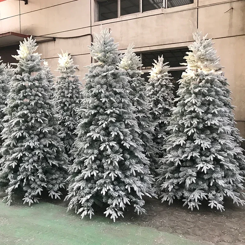 

Y-S010 Wholesale Home Christmas Decoration 180CM 350cm Snow Christmas Tree Artificial PVC and PE Christmas Tree with snow