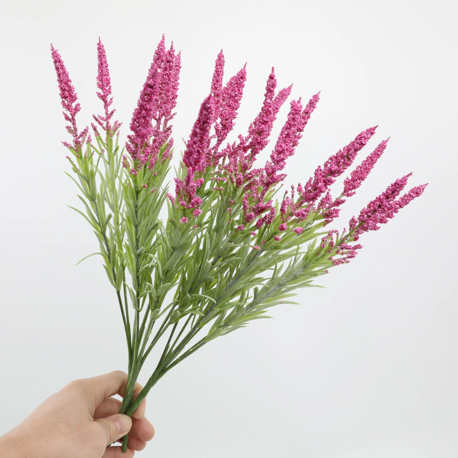 Künstliche Blumen, Schaumstoff, Lavendelstrauß, Weihnachten, Hochzeit, Heimdekoration, Innen- und Außenbereich, Heimbüro, Tisch, Ordnen Sie gefälschte Pflanzen – Detail 11