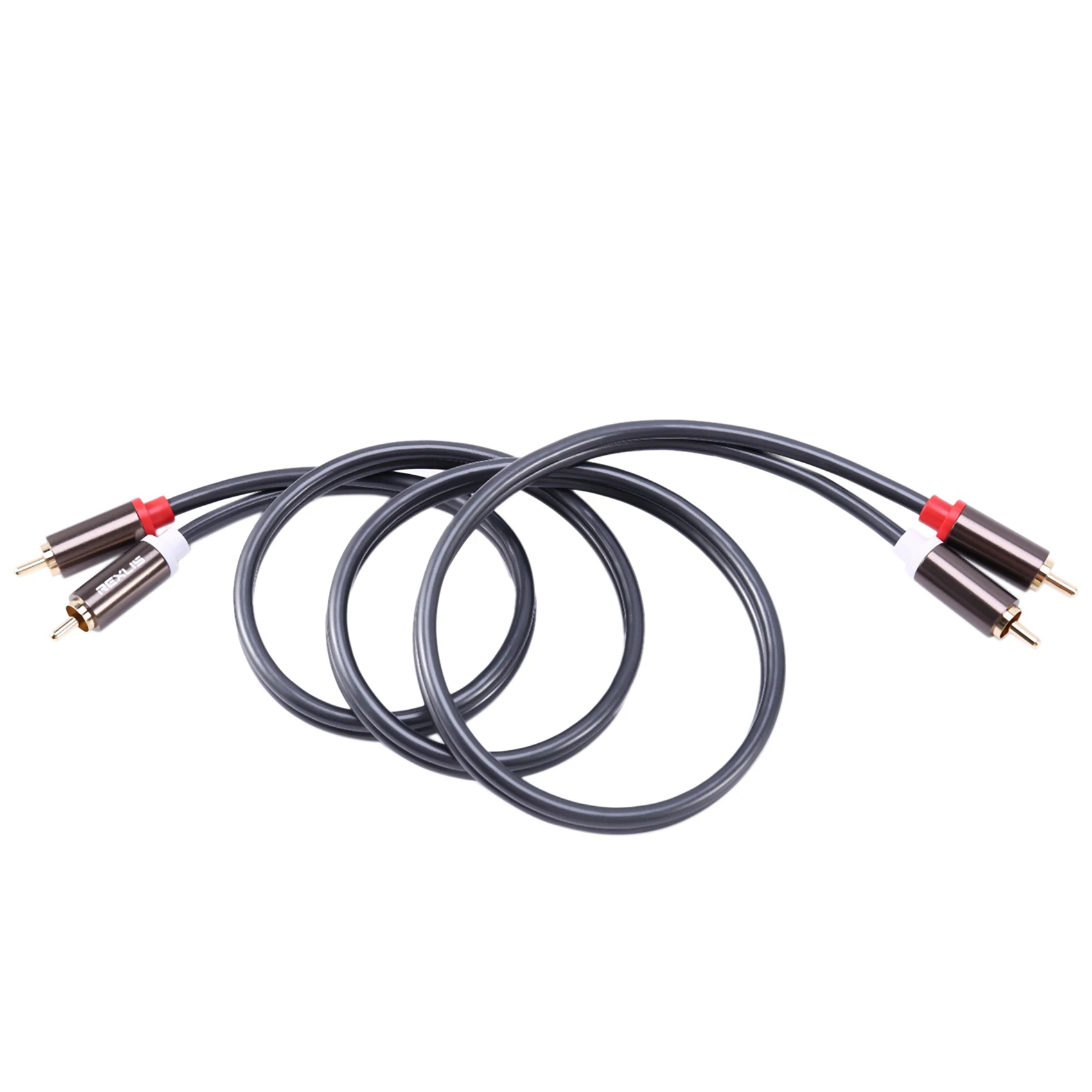 

2X Rexlis 2 Rca To 2 Rca «папа-папа» Hi-Fi аудиокабель Ofc Av динамик провод для телевизора усилитель DVD сабвуфер звуковая панель 1M-AB01