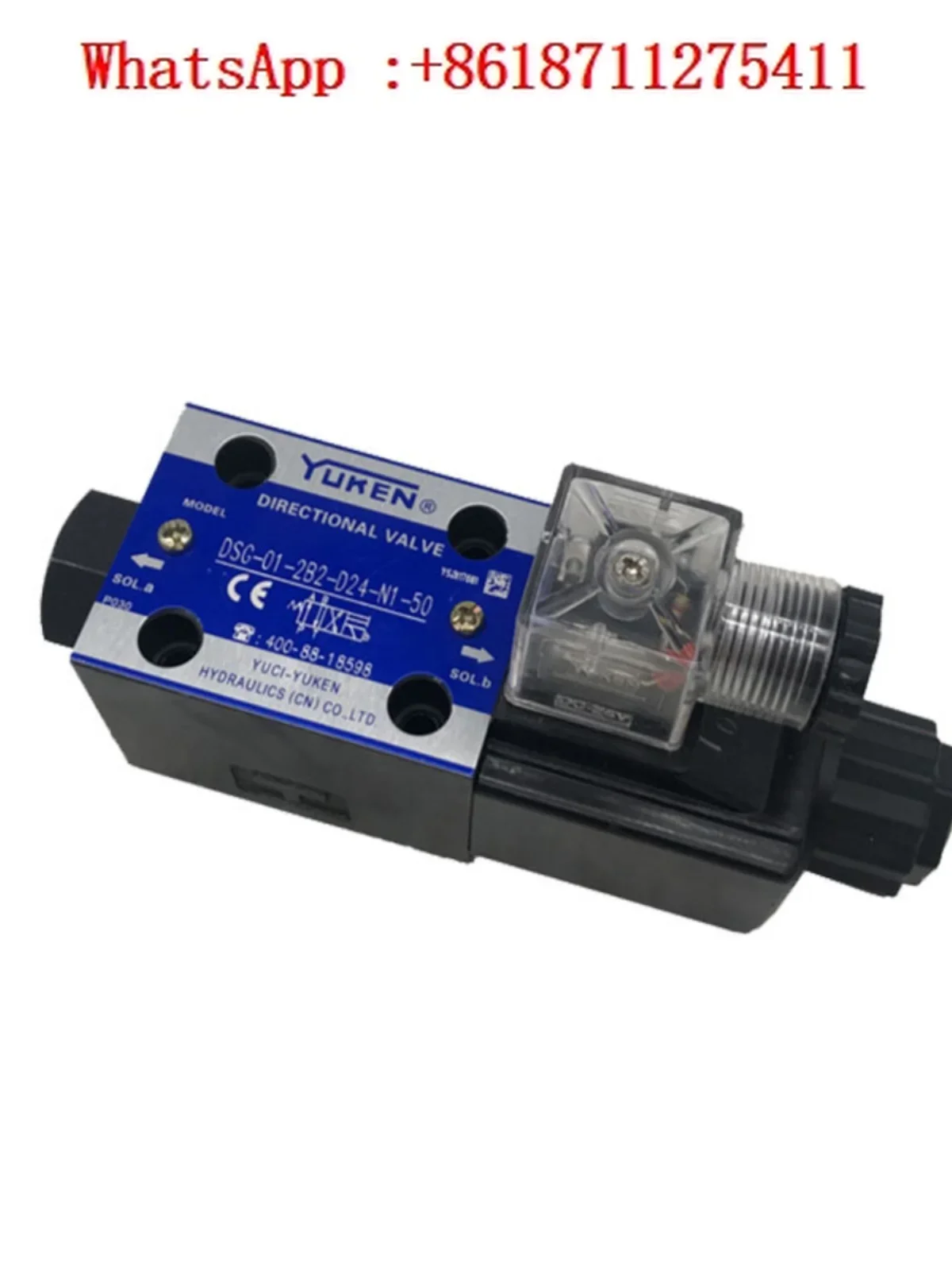 YUKEN series DSG-01-2B2/2B60/2B8-D24/A240 junction box DSG solenoid directional valve