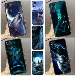Starry Animal Wolf Case For Xiaomi Redmi Note 11 12 8 9 10 Pro 8T 9S 10S 11S Redmi 9A 9C 10 10A 10C Cover