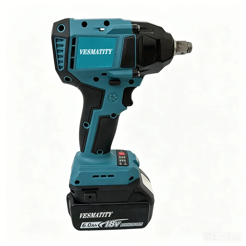 Electric Wrench, 400N High Torque with Digital Display, Multifunctional Portable Electronic Power Tool for 18V-20V battery.