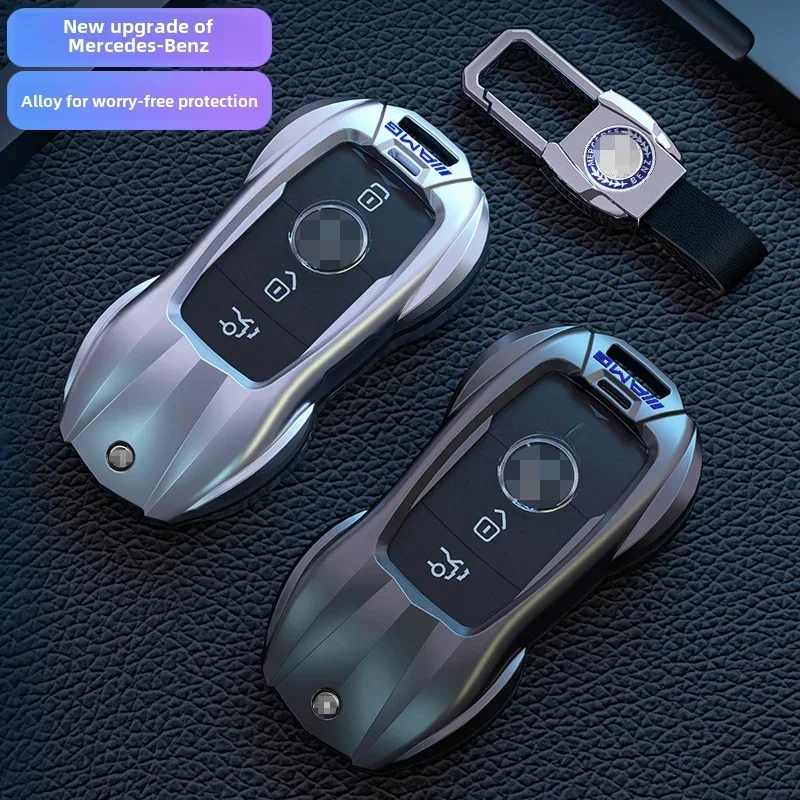 Suitable for Mercedes Benz keycover C E A B S Class GLE GLA GLB GLC GLS car case AMG shell W177 W205 W213 W222 X167 Keychain