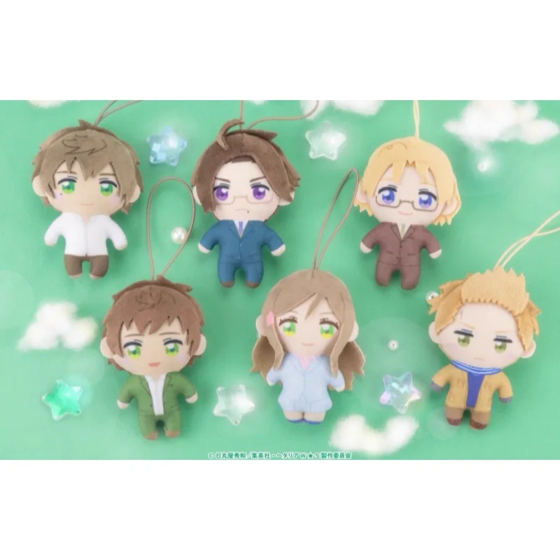 Fukuya Hetalia World Stars Plush Pendant 8cm vol.3 Anime Character Strap Hanging Decoration Collectible Doll For Bag Accessory