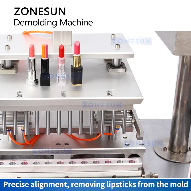 ZONESUN ZS-TM1 12 Hole lippie Unmolding Tool Cosmetic Lip Care Balm Stripping Machine Lipstick Mold Remover