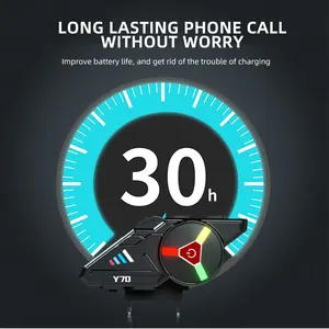 Y70 Motorradbluetooth -Helm v5.3 RGB Bunte Lichter Ipx6 Dipagua Set -Set -Anschluss 2 Telefone gleichzeitig gleichzeitig Hauptverkaufs -GPS -Helm - №9