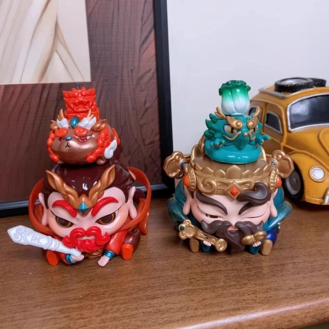 

FuFu Sticker Serie Mahjong God Money God Blind Box Trendy Set High-Quality Desktop Auspiciou Decorative Item Whimsical Addictive