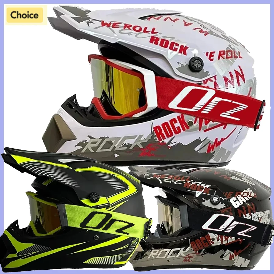 Prezent Goggle Kask motocyklowy Profesjonalny kask motocrossowy Off Road Dzieci Off-road Casque Capacete De Motocicleta Motobike