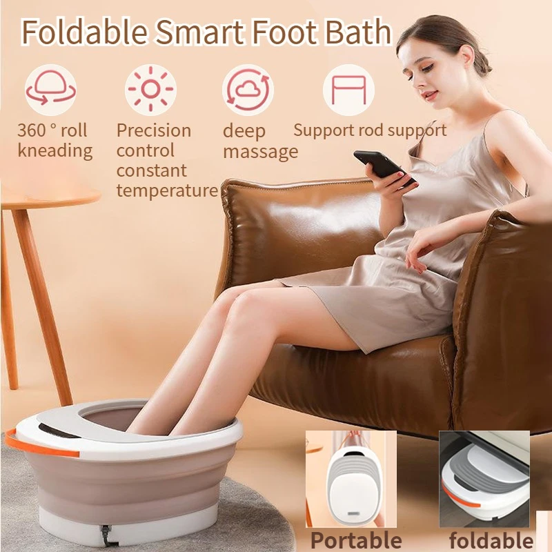 

Intelligent remote control constant temperature folding electric foot bath,promotes blood circulation, relieves foot discomfort