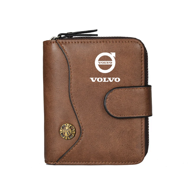 Vintage Tower Buckle Wallet Wallet Bank Card Coin Purse For Volvo XC90 S60 V40 XC60 S80 S40 V70 V50 S90 T6 V60 V90 XC40 XC70 C30
