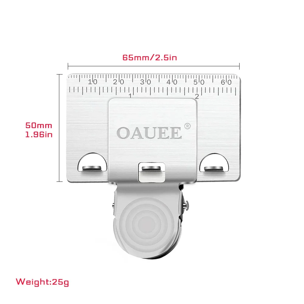 Oauee Mini Maßband Clip Locator Edelstahl Holz bearbeitung messen präzise lokalisieren Clip Handwerkzeug Dekoration Zubehör